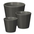 IberGarden, zestaw stożkowych doniczek, średnica 14, 17, 22 cm