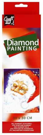 Icom, mozaika diamentowa, Święty Mikołaj, 30-30 cm