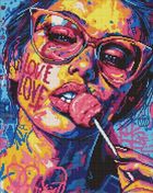 Ideyka, diamentowa mozaika, Dziewczyna z cukierkiem 40-50