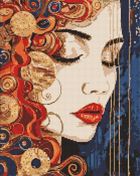 Ideyka, diamentowa mozaika, Piękna dziewczyna, 40-50 cm