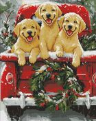 Ideyka, diamentowa mozaika, Psia przejażdżka, 40-50 cm