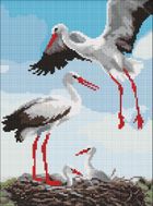 Ideyka, diamentowa mozaika, Rodzina bocianów, 30-40 cm
