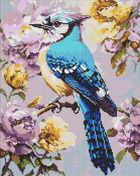 Ideyka, diamentowa mozaika, Sójka w piwoniach, 40-50 cm