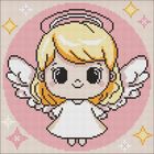 Ideyka, diamentowa mozaika, Święty Aniołek, 30-30 cm