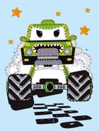 Ideyka, diamentowa mozaika, Zielony samochodzik, 15-20 cm