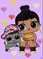 Ideyka, L.O.L. Surprise, diamentowa mozaika, Honey Bun, 15-20 cm