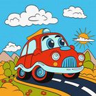 Ideyka, Malowanie numerach, Zabawna podróż, 25-25 cm