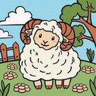 Ideyka, malowanie po numerach, Baranek Kids, 25-25 cm