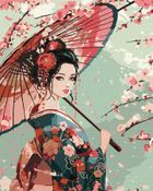 Ideyka, malowanie po numerach, Dama w kimonie, 40-50 cm