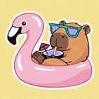 Ideyka, malowanie po numerach, Kapibara na wakacjach