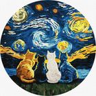 Ideyka, malowanie po numerach, Koty, 33 cm