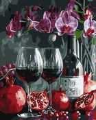 Ideyka, malowanie po numerach, Kwitnąca orchidea, 40-50 cm