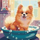 Ideyka, malowanie po numerach, Mały puszysty, 40-50 cm