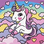 Ideyka, malowanie po numerach, Marzycielski jednorożec