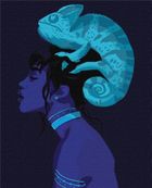 Ideyka, malowanie po numerach, Neonowe piękno, 40-50 cm