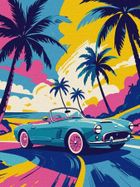 Ideyka, malowanie po numerach, Neonowy napęd, 30-40 cm