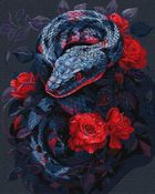 Ideyka, malowanie po numerach, Niebezpieczna róża, 40-50 cm