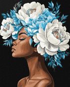 Ideyka, malowanie po numerach, Niebieska harmonia, 40-50 cm