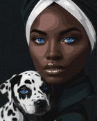 Ideyka, malowanie po numerach, Niebieskie spojrzenie