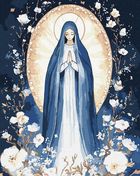 Ideyka, malowanie po numerach, Niepokalana, 40-50 cm