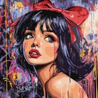 Ideyka, malowanie po numerach, Nowoczesna Królewna, 40-40 cm