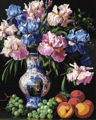 Ideyka, malowanie po numerach, Piękno irysów, 40-50 cm