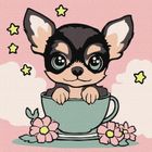 Ideyka, malowanie po numerach, Słodki szczeniaczek Kid