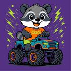 Ideyka, malowanie po numerach, Szop w samochodzie Kids