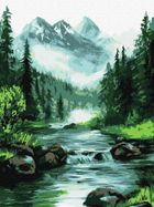 Ideyka, malowanie po numerach, Tajemnicze źródło, 30-40 cm