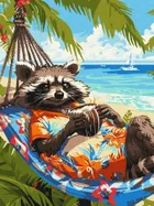 Ideyka, malowanie po numerach, Tropikalne wakacje, 30-40 cm