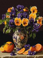 Ideyka, malowanie po numerach, Wdzięczne bratki, 30-40 cm