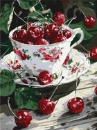 Ideyka, malowanie po numerach, Wiśniowa rozkosz, 30-40 cm