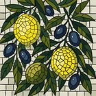 Ideyka, malowanie po numerach, witraż, Cytryny, 30-30 cm