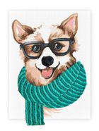 Ideyka, malowanie po numerach, z glinką, Stylowy Corgi, 30-40 cm