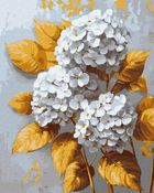 Ideyka, malowanie po numerach, Złota hortensja, 40-50 cm