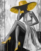 Ideyka, malowanie po numerach, Złota Pani, 40-50 cm