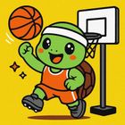 Ideyka, malowanie po numerach, Żółwik gra w koszykówkę