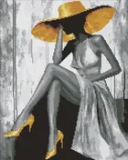 Ideyka, mozaika diamentowa, Złota Pani, 40-50 cm