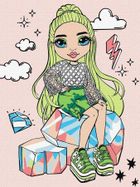 Ideyka, Rainbow High, malowanie po numerach, Jade Hunter