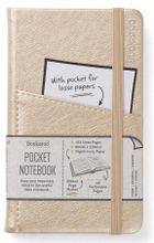 If, Bookaroo Journal Pocket, notatnik A6, złoty, 1 szt.