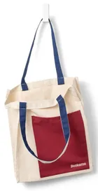 If, Bookaroo, torba bawełniana, Dark Red&Navy