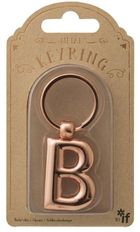 If, metalowy brelok do kluczy, litera B Keyring