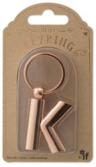 If, metalowy brelok do kluczy, litera K Keyring