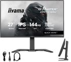 Iiyama, monitor, 27", GB2741QSU-B1 IPS, QHD, 144Hz, 1ms, 2xUSB, Adaptive G-SYNC, HDMI, DP, 350cd, HAS (150) PIVOT