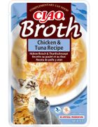 Inaba, Ciao, bulion o smaku kurczaka i tuńczyka, przysmak dla kotów, 40g