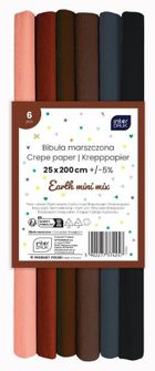 Interdruk, bibuła marszczona, Earth, 200-25 cm, 6 szt.