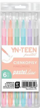 Interdruk, Pastel Line, cienkopisy, 6 kolorów