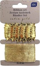Interdruk, taśma dekoracyjna, złota, 2-2m