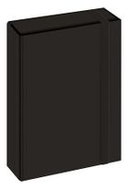 Interdruk, teczka z gumką A4, czarna