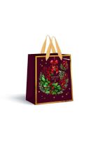 Interdruk, torebka prezentowa, burgundy, 26,5-33-13 cm